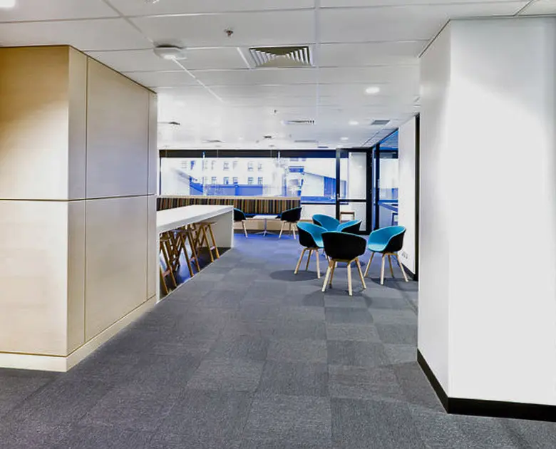 Modern office lounge with chairs